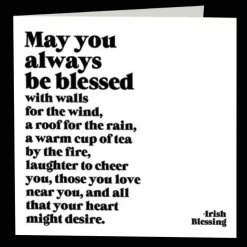 Mooch..... Quotable Greetings Card - My You Always Be Blessed....