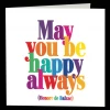 Mooch..... Greetings Cards Quotable Greetings Card - May You Be Happy Always