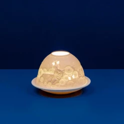 Mooch-andover Light-Glow Cats & Bees Tealight Candle Holder