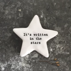 Mooch-andover East Of India Porcelain Star Token-It's Written In The Stars New Arrivals