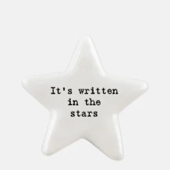 Mooch-andover East Of India Porcelain Star Token-It's Written In The Stars New Arrivals