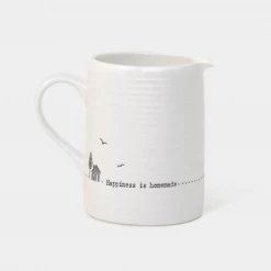 Mooch-andover New Arrivals East Of India Porcelain Small Jug - Happiness Is Homemade