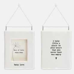 Mooch-andover East Of India Porcelain Mini Hanging Frame - 'Baby Love' New Arrivals