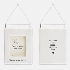 Mooch-andover New Arrivals East Of India Porcelain Mini Hanging Frame - 'Happy Ever After'