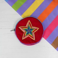 Mooch..... Handbags & Purses My Doris Velvet Rainbow Star Coin Purse