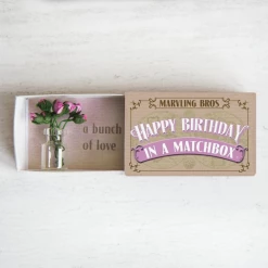 Mooch..... New Arrivals Happy Birthday Bunch Of Roses In A Vase In A Matchbox
