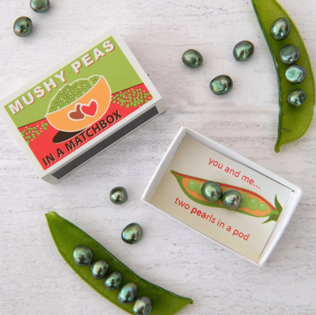 Flash Sale โ Mooch..... New Arrivals Mushy Peas Pearls Gift In A Matchbox ๐ 1 Mooch..... New Arrivals Mushy Peas Pearls Gift In A Matchbox