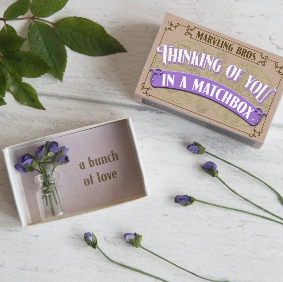 Flash Sale 🌟 Mooch..... Thinking Of You Bunch Of Roses In A Vase In A Matchbox 👏 1 Mooch..... Thinking Of You Bunch Of Roses In A Vase In A Matchbox