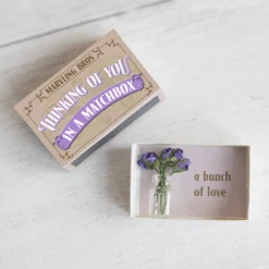 Mooch..... Thinking Of You Bunch Of Roses In A Vase In A Matchbox