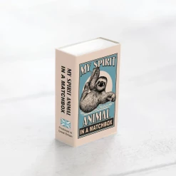 Mooch..... Wool Felt Sloth Spirit Animal In A Matchbox