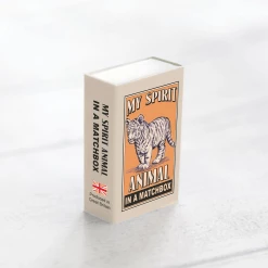 Mooch..... Wool Felt Tiger Spirit Animal In A Matchbox New Arrivals