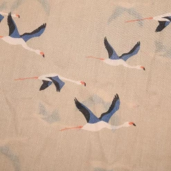 Mooch-andover Flying Flamingos Print Scarf