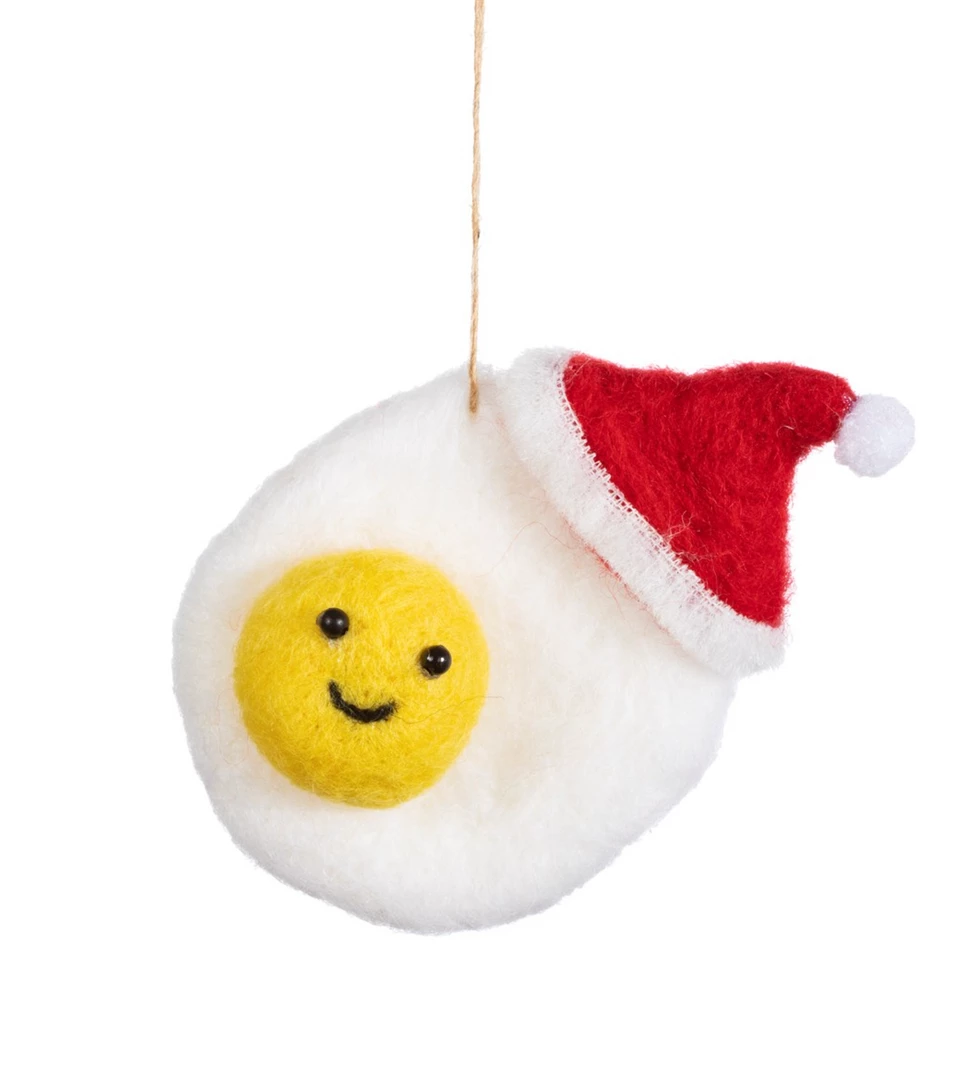 Budget ๐ Mooch..... New Arrivals Felt Fried Egg ๐ Christmas Tree Decoration ๐ 1 Mooch..... New Arrivals Felt Fried Egg Christmas Tree Decoration