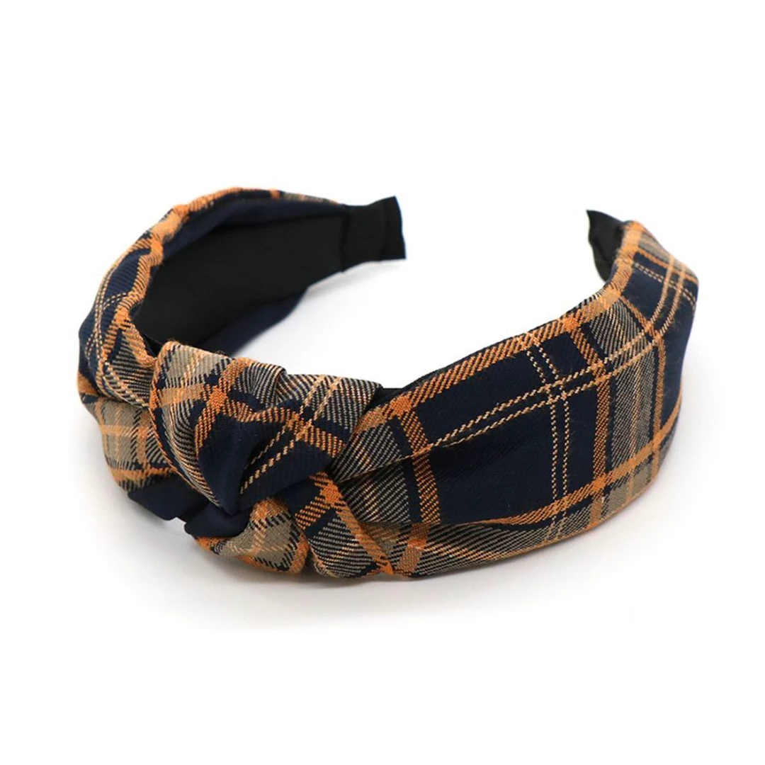 Flash Sale β€οΈ Mooch..... Peace Of Mind Navy Mix Tartan Weave Headband π 1 Mooch..... Peace Of Mind Navy Mix Tartan Weave Headband