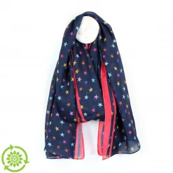 Mooch..... Scarves, Gloves & Headbands Peace Of Mind Recycled Falling Star Scarf - Navy