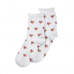 Mooch-andover Rosebud Cotton Rich Socks