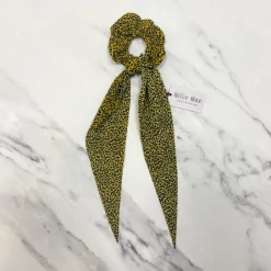 Mooch..... Hair Scrunchie With Tails - Ochre/Black New Arrivals