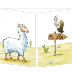 Mooch..... Greetings Cards Sophie Turrel Folding Greetings Card - Fiesta CT310