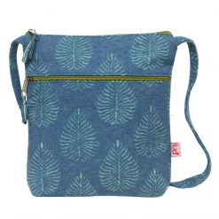 Mooch..... Lua Cross Body Zipped Purse - Teal Leaf