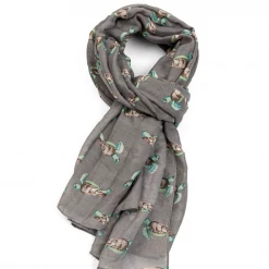 Mooch..... Sea Turtles Scarf Grey Scarves, Gloves & Headbands