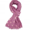 Mooch..... Rose Gold Bees Scarf Plum Let It Bee