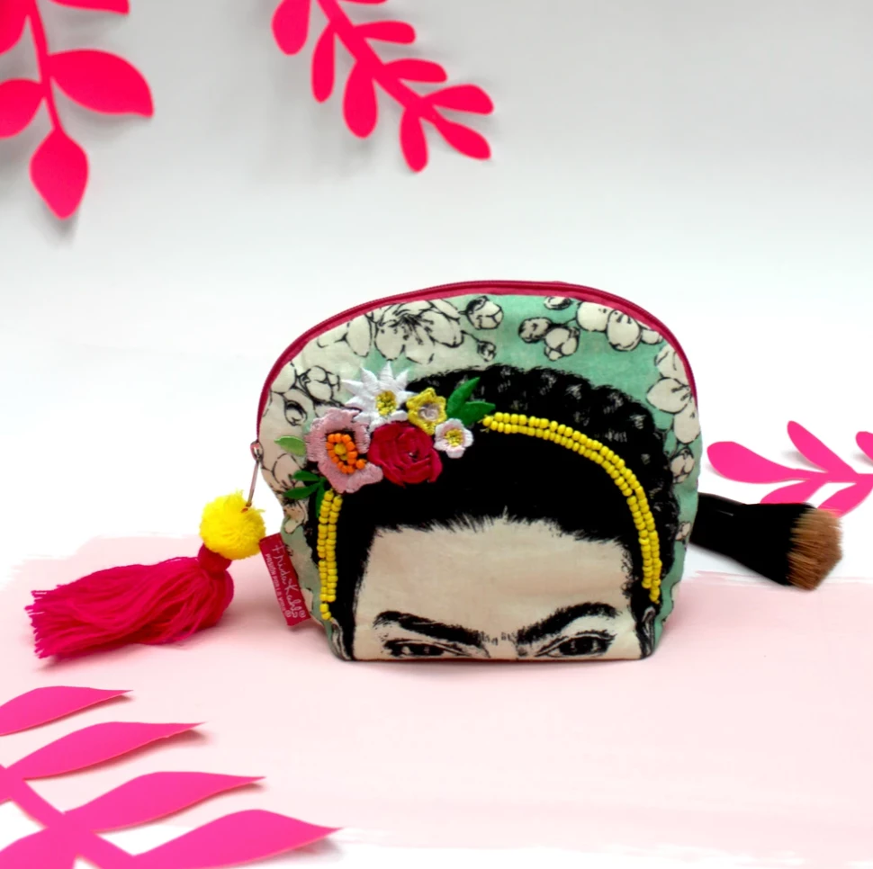 Budget π Mooch..... House Of Disaster Frida Kahlo Embroidered Makeup Bag β¨ 1 Mooch..... House Of Disaster Frida Kahlo Embroidered Makeup Bag