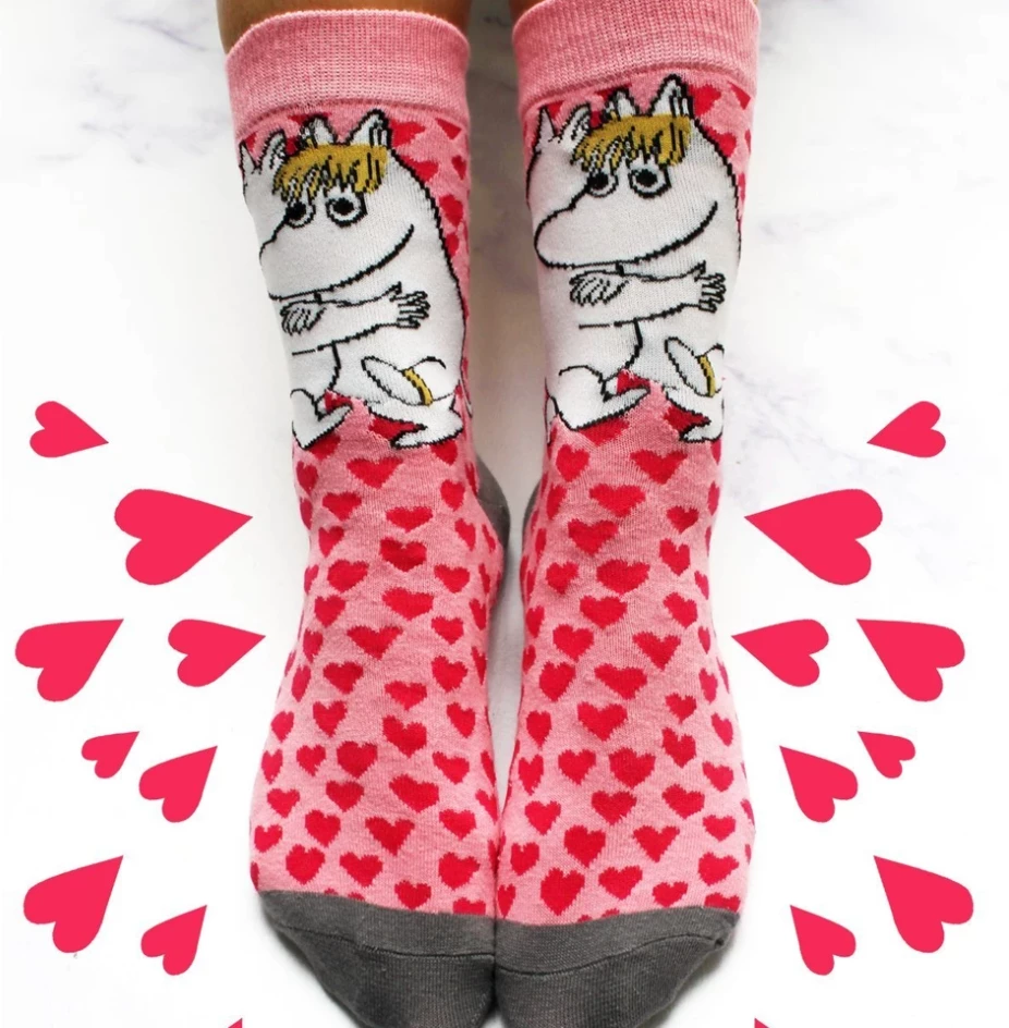 New β Mooch-andover Moomin 𧦠Socks Hearts β 1 Mooch-andover Moomin Socks Hearts