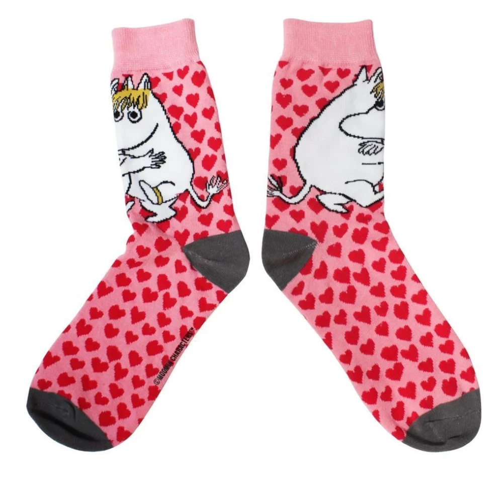 New β Mooch-andover Moomin 𧦠Socks Hearts β 3 Mooch-andover Moomin Socks Hearts