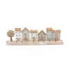 Mooch..... Wooden Houses And Tree Ornament