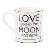 Mooch..... New Arrivals Sass & Belle Love You To The Moon & Back Golden Stars Mug