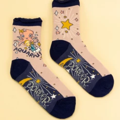Mooch-andover Powder Zodiac Socks Aquarius