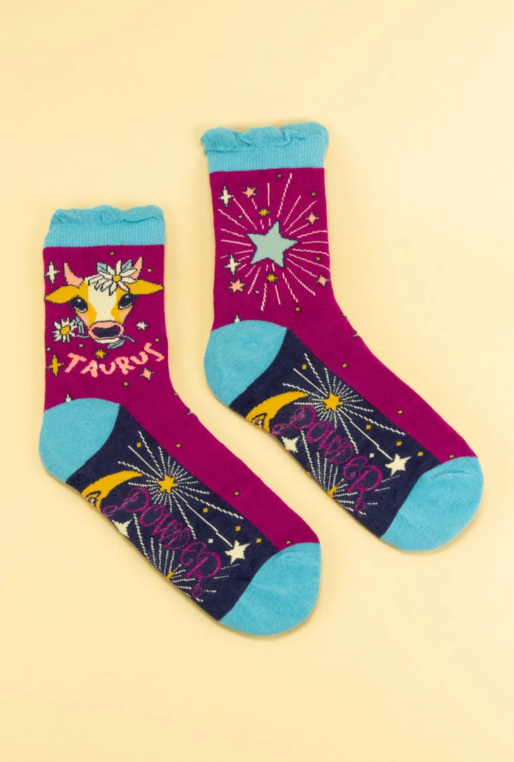 Deals π€© Mooch-andover Powder Zodiac 𧦠Socks Taurus 𧨠2 Mooch-andover Powder Zodiac Socks Taurus