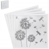 Mooch..... New Arrivals Set Of Glass Dandelions & Dragonflies Coasters
