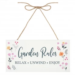 Mooch..... New Arrivals Garden Rules Sign