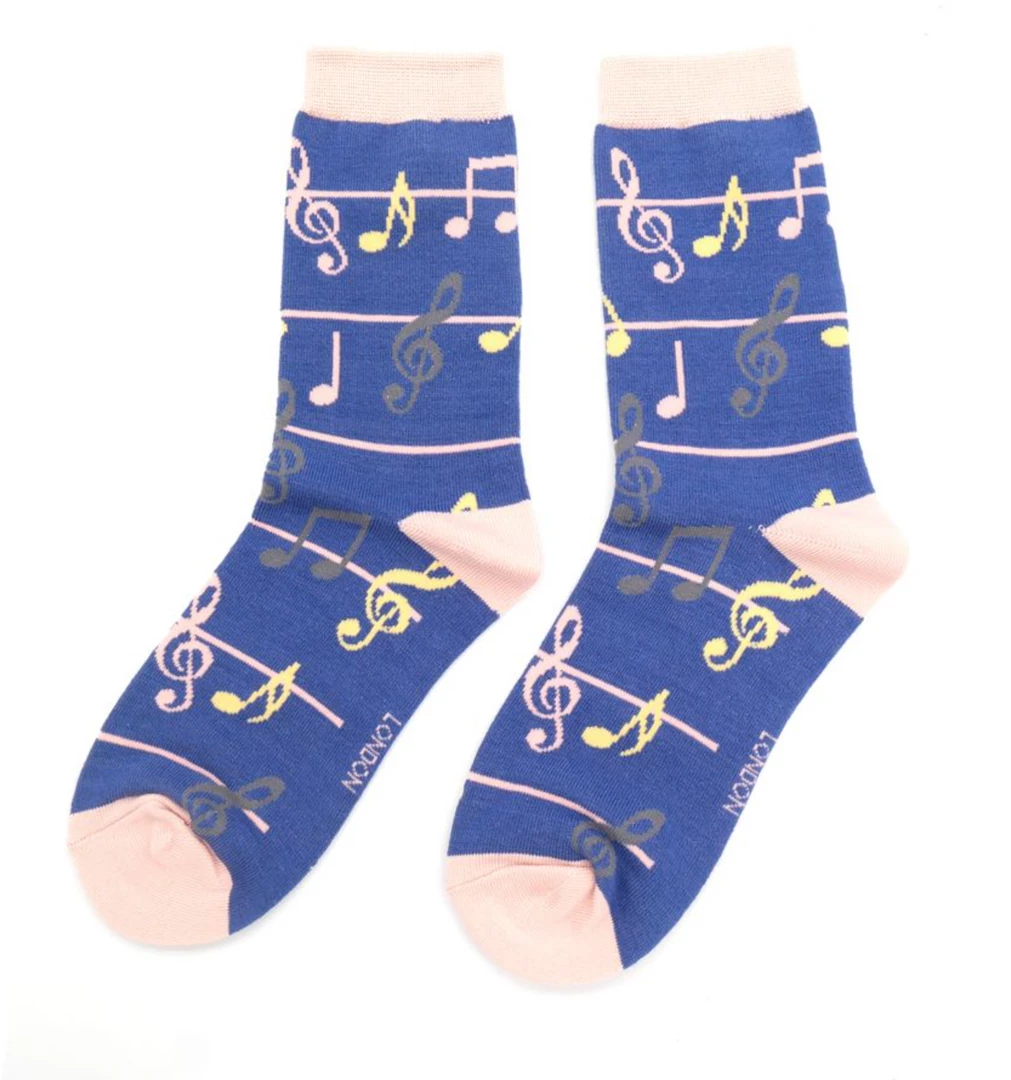 Buy π Mooch-andover Miss Sparrow Bamboo Ladies 𧦠Socks - Music Notes Denim Blue β¨ 1 Mooch-andover Miss Sparrow Bamboo Ladies Socks - Music Notes Denim Blue
