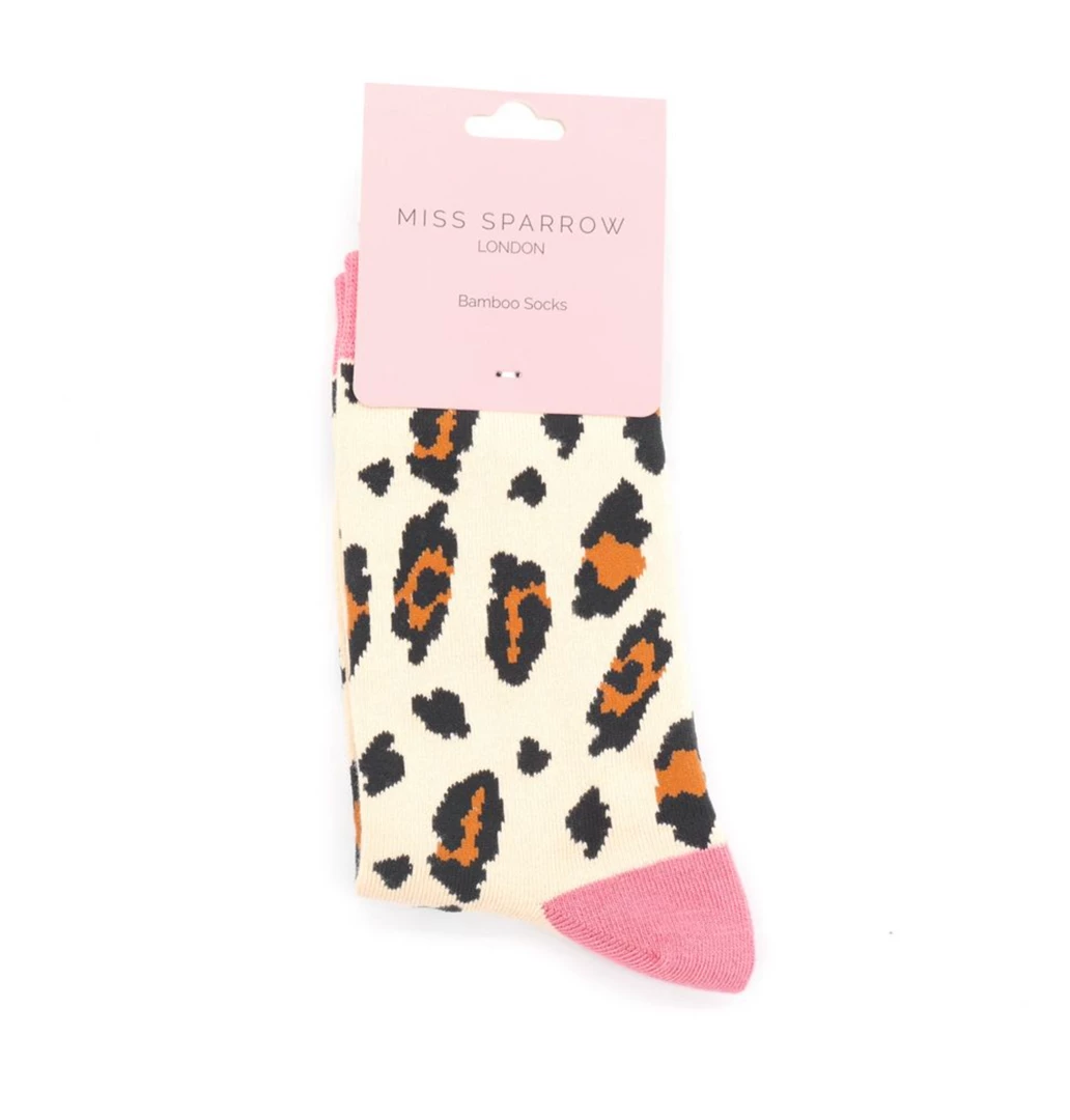 Buy π Mooch-andover Miss Sparrow Bamboo Ladies 𧦠Socks -Leopard Spot Cream π― 2 Mooch-andover Miss Sparrow Bamboo Ladies Socks -Leopard Spot Cream