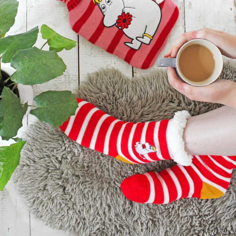 Best Pirce π Mooch-andover Moomin Slipper 𧦠Socks With Stripy Snorkmaiden Design π₯° 1 Mooch-andover Moomin Slipper Socks With Stripy Snorkmaiden Design