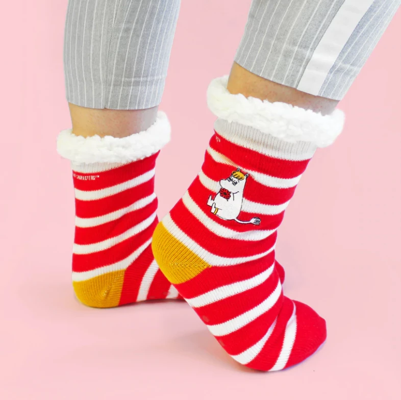 Best Pirce π Mooch-andover Moomin Slipper 𧦠Socks With Stripy Snorkmaiden Design π₯° 2 Mooch-andover Moomin Slipper Socks With Stripy Snorkmaiden Design