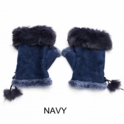 Best Sale 👏 Mooch..... Fingerless Gloves With Faux Fur Cuff ⌛ 15 Mooch..... Fingerless Gloves With Faux Fur Cuff