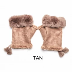 Best Sale 👏 Mooch..... Fingerless Gloves With Faux Fur Cuff ⌛ 14 Mooch..... Fingerless Gloves With Faux Fur Cuff