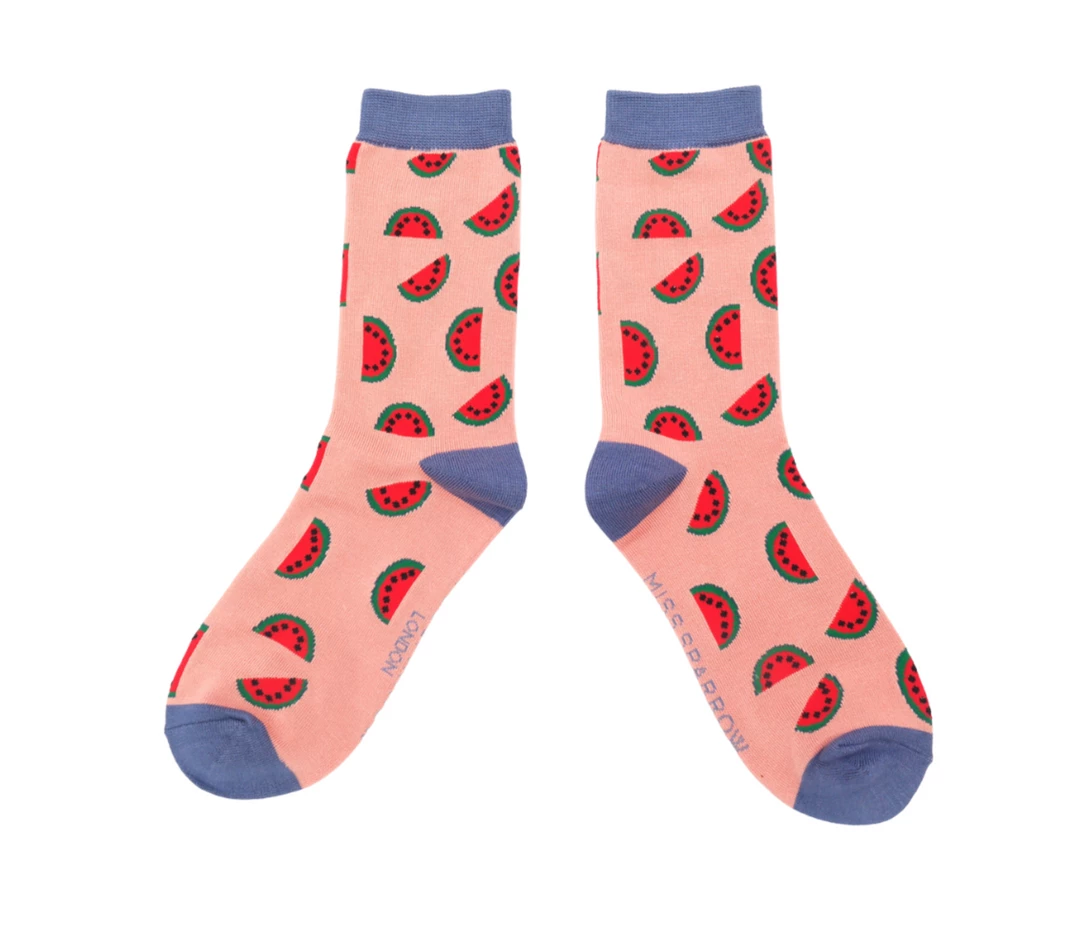 Deals π Mooch-andover Miss Sparrow Bamboo Ladies 𧦠Socks - Watermelons Dusky Pink π 1 Mooch-andover Miss Sparrow Bamboo Ladies Socks - Watermelons Dusky Pink