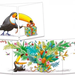Mooch..... Greetings Cards Sophie Turrel Folding Greetings Card - Tropical Birthday CT313