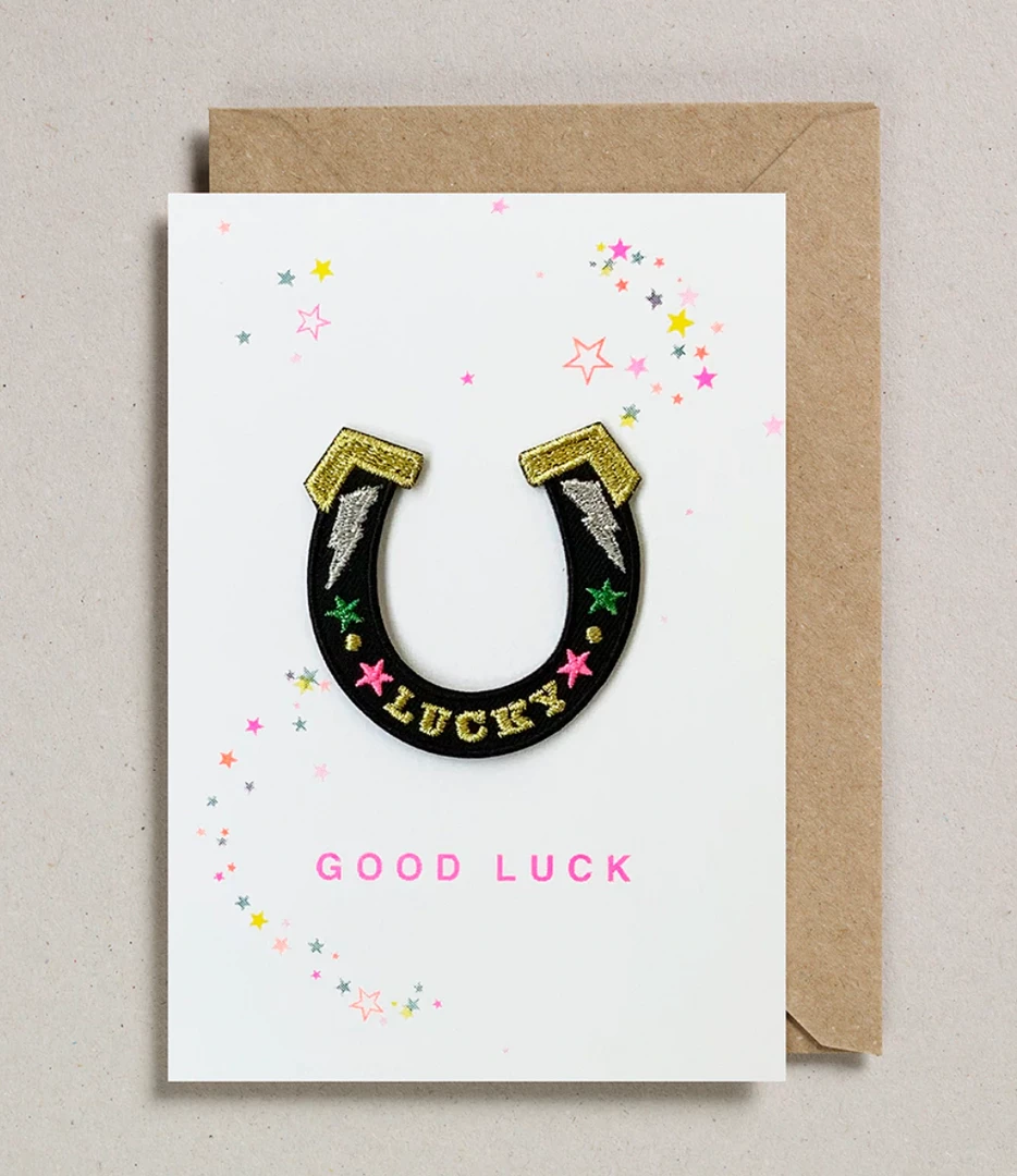 Buy π₯ Mooch..... Greetings Cards Iron On Patch Card Lucky Horseshoe π 1 Mooch..... Greetings Cards Iron On Patch Card Lucky Horseshoe