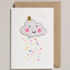 Mooch..... Iron On Patch Card Cloud Greetings Cards