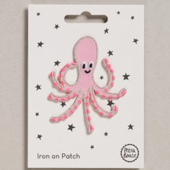 Mooch..... New Arrivals Iron On Patch Pink Octopus