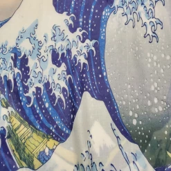 Mooch-andover Hokusai's Great Wave Silk Scarf Scarves, Gloves & Headbands
