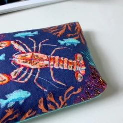 Mooch..... House Of Disaster Embroidered Lobster Make Up Bag New Arrivals