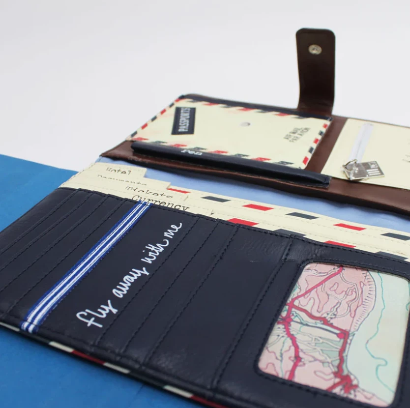 Hot Sale ๐ Mooch..... House Of Disaster Paper Plane Cream Travel Wallet ๐ 3 Mooch..... House Of Disaster Paper Plane Cream Travel Wallet