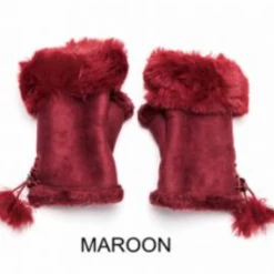 Best Sale 👏 Mooch..... Fingerless Gloves With Faux Fur Cuff ⌛ 17 Mooch..... Fingerless Gloves With Faux Fur Cuff