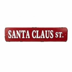Mooch..... Home Furnishings And Gifts Santa Claus Lane Metal Retro Sign